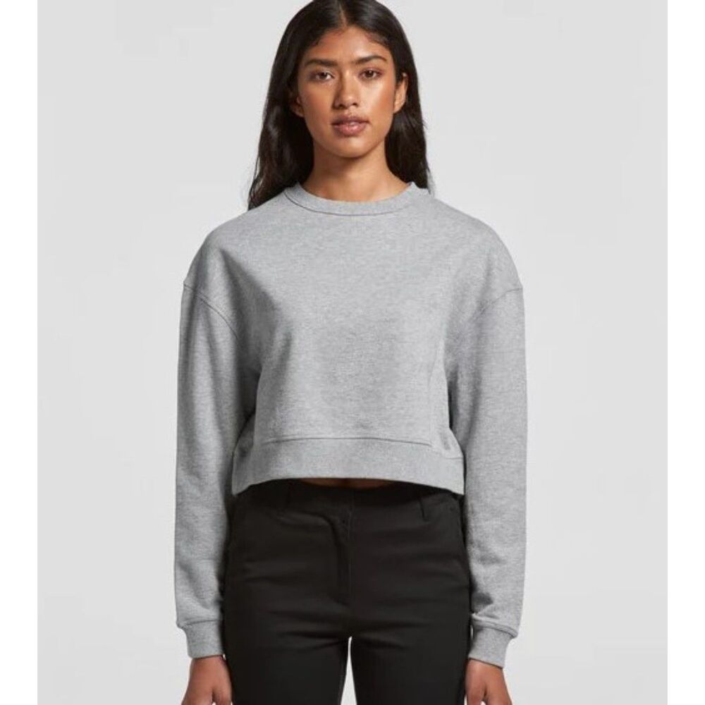 AS Colour gray cropped crewneck sweatshirt small